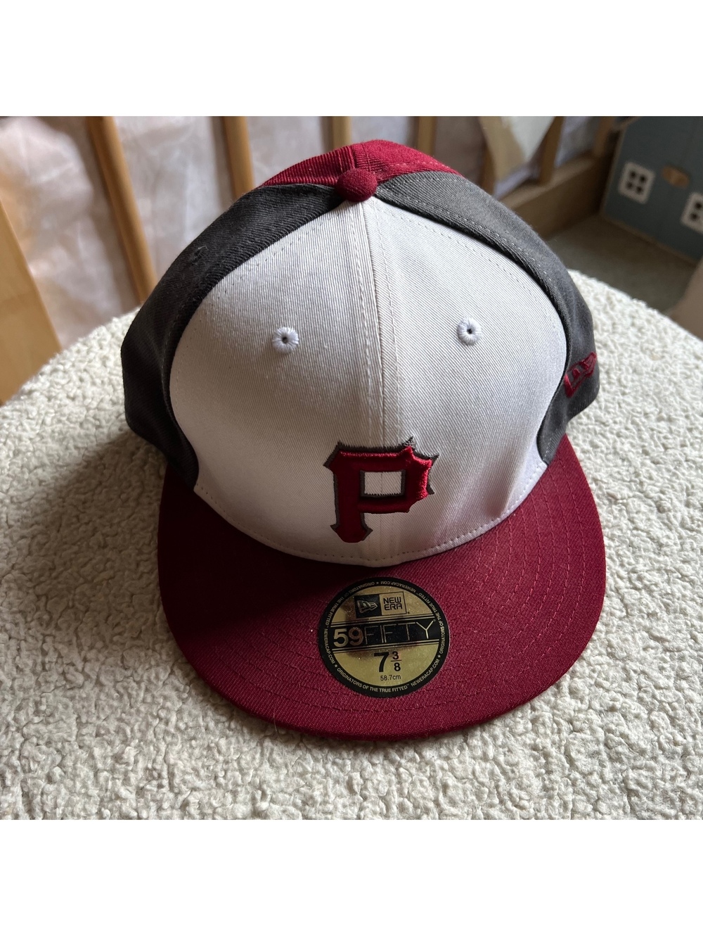 New Era 59FIFTY Pittsburgh Pirates Fitted Baseball Cap Size 7 3/8